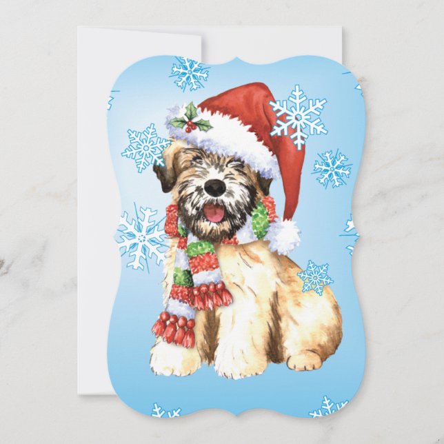 Cartes Pour Fêtes Annuelles Joyeux Howlidays Wheaten (Devant)