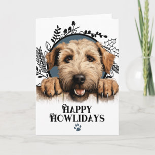Cartes Pour Fêtes Annuelles Joyeux Howlidays Wheaten Terrier Chien Noël