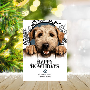 Cartes Pour Fêtes Annuelles Joyeux Howlidays Wheaten Terrier Dog Christmas