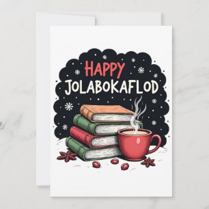Cartes Pour Fêtes Annuelles Joyeux Jolabokaflod Famille Célébration Cadeau