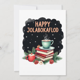 Cartes Pour Fêtes Annuelles Joyeux Jolabokaflod Famille Célébration Cadeau