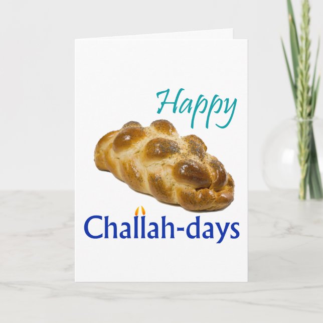 Cartes Pour Fêtes Annuelles Joyeux jour de Challah (Devant)