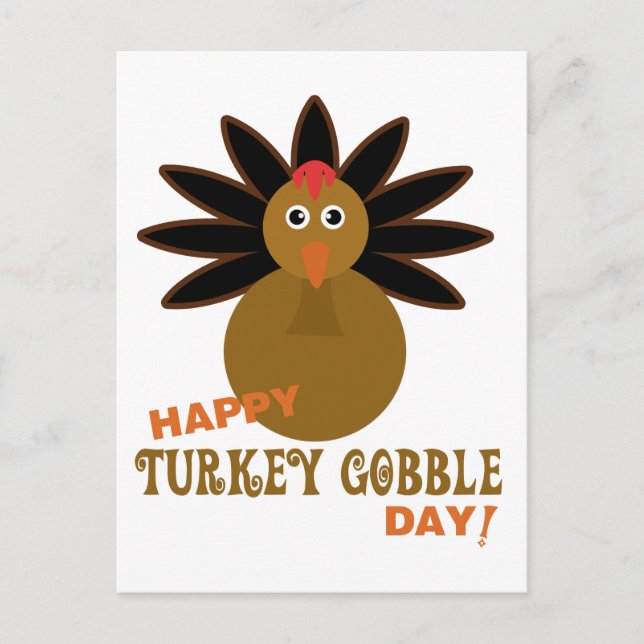 Cartes Pour Fêtes Annuelles Joyeux Jour de la grogne turque Thanksgiving (Devant)