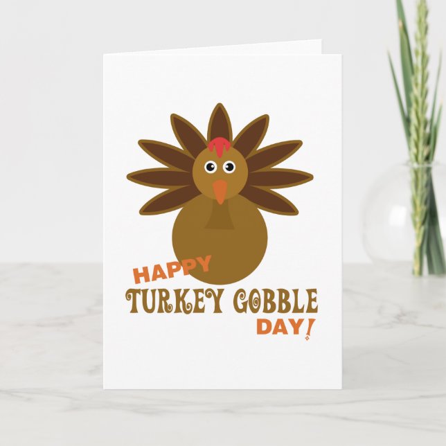 Cartes Pour Fêtes Annuelles Joyeux Jour de la grogne turque Thanksgiving (Devant)
