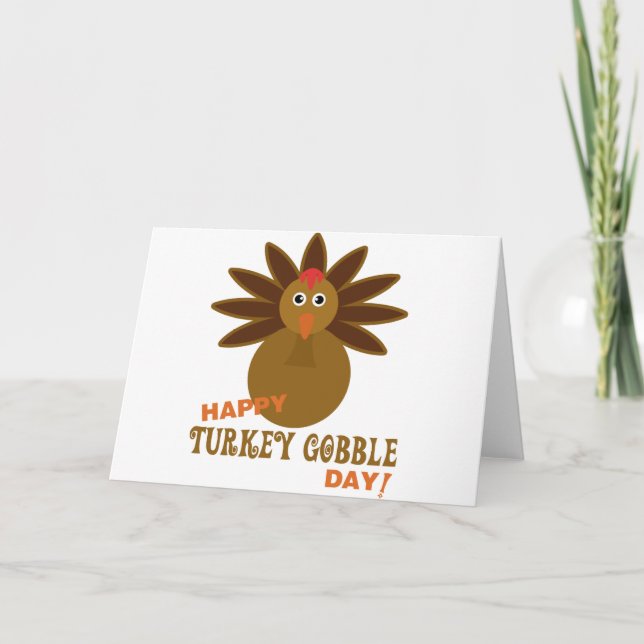 Cartes Pour Fêtes Annuelles Joyeux Jour de la grogne turque Thanksgiving (Devant)
