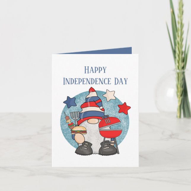 Cartes Pour Fêtes Annuelles Joyeux Jour de l'Indépendance ajouter un sentiment (Devant)