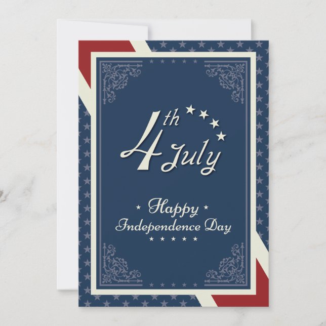 Cartes Pour Fêtes Annuelles Joyeux Jour de l'Indépendance Amérique (Devant)