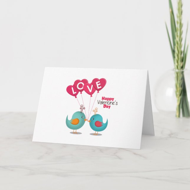 Cartes Pour Fêtes Annuelles Joyeux Jour de Valantine (Devant)