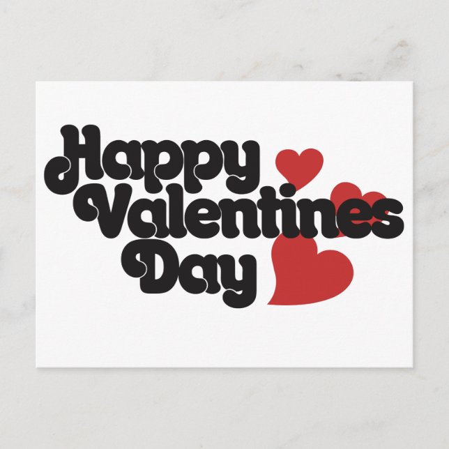 Cartes Pour Fêtes Annuelles Joyeux Jour des Valentins (Devant)