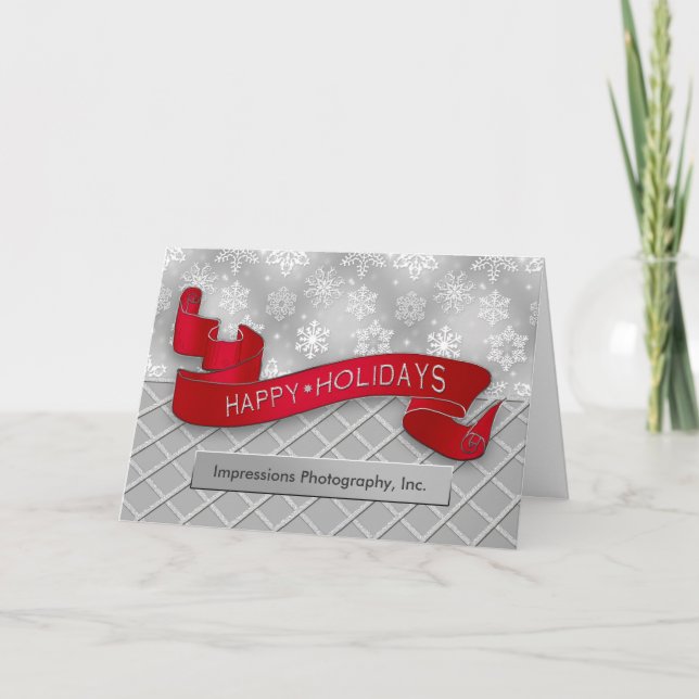 Cartes Pour Fêtes Annuelles JOYEUX JOURS DE FÊTE (Noël commercial/professionne (Devant)