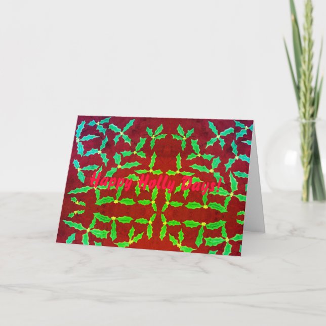 Cartes Pour Fêtes Annuelles Joyeux Jours de Fêtes de Noël Cartes (Devant)