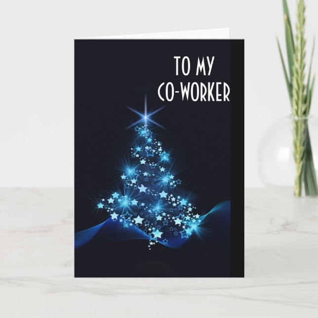 CARTES POUR FÊTES ANNUELLES JOYEUX JOURS DE VACANCES À MON **CO-TRAVAILLEUR** (Devant)