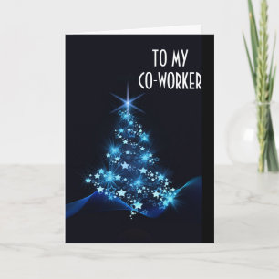 CARTES POUR FÊTES ANNUELLES JOYEUX JOURS DE VACANCES À MON **CO-TRAVAILLEUR**