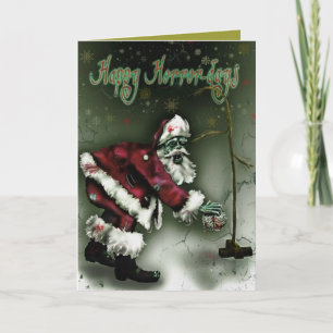 Cartes Pour Fêtes Annuelles Joyeux Jours d'horreur