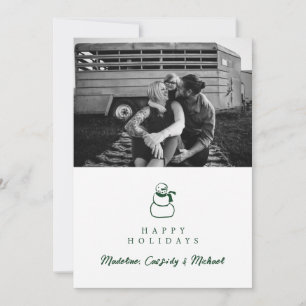 Cartes Pour Fêtes Annuelles JOYEUX JOURS FÉRIÉS Ajouter votre photo