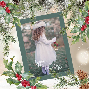 Cartes Pour Fêtes Annuelles Joyeux Jours fériés Script photo Noël