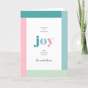 Cartes Pour Fêtes Annuelles JOYEUX JOURS FÉRIÉS Vous Souhaiter Joie aux Past