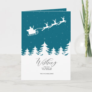 Cartes Pour Fêtes Annuelles JOYEUX JOURS FÉRIÉS Vous Souhaitez Toute La Magi