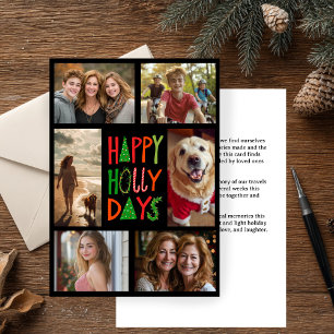 Cartes Pour Fêtes Annuelles JOYEUX JOURS SAINTS CUSTOM À LA MAIN 6 PHOTO Noël