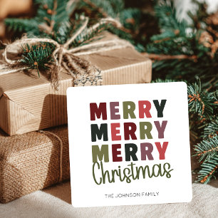 Cartes Pour Fêtes Annuelles Joyeux Joyeux Joyeux Noël Coutume