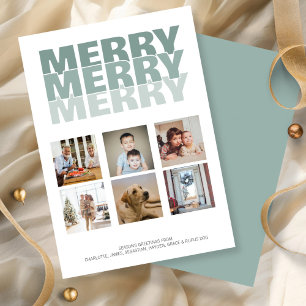 Cartes Pour Fêtes Annuelles Joyeux Joyeux Joyeux Noël Personnalisé