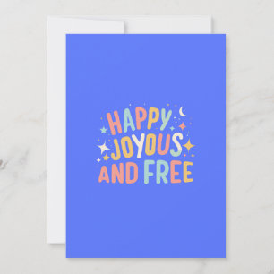 Cartes Pour Fêtes Annuelles Joyeux, Joyeux, Libre, Motivationnel, Inspirationn