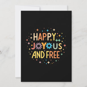 Cartes Pour Fêtes Annuelles Joyeux, Joyeux, Libre, Motivationnel, Inspirationn