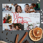 Cartes Pour Fêtes Annuelles Joyeux Joyeux Noël année en examen 6 Photo<br><div class="desc">Célébrez la saison avec ce script rouge Joyeux Noël année en revue 6 carte de vacances photo avec une touche de charme élégant. Le design chic présente une palette de couleurs simples rouge et blanc, évoquant l'esprit cosy de l'hiver. Son attrait moderne et unique et sa formulation rustique créent un...</div>
