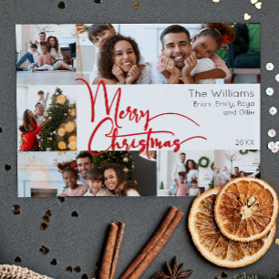 Cartes Pour Fêtes Annuelles Joyeux Joyeux Noël année en examen 6 Photo