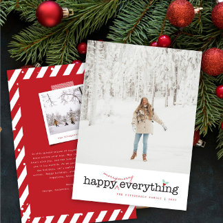 Cartes Pour Fêtes Annuelles Joyeux Joyeux Tout Machine à écrire Texte Photo si