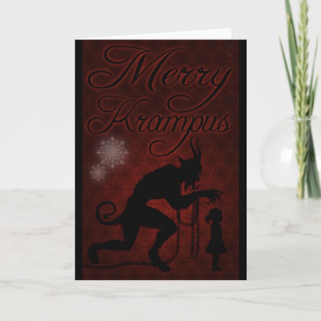 Cartes Pour Fêtes Annuelles Joyeux Krampus (Devant)