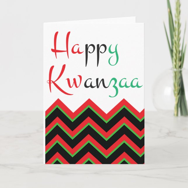 Cartes Pour Fêtes Annuelles Joyeux Kwanzaa (Devant)