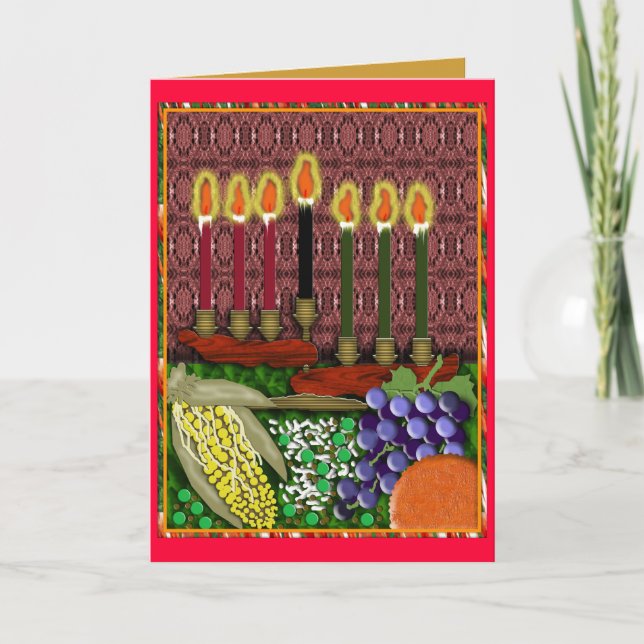 Cartes Pour Fêtes Annuelles joyeux kwanzaa (Devant)
