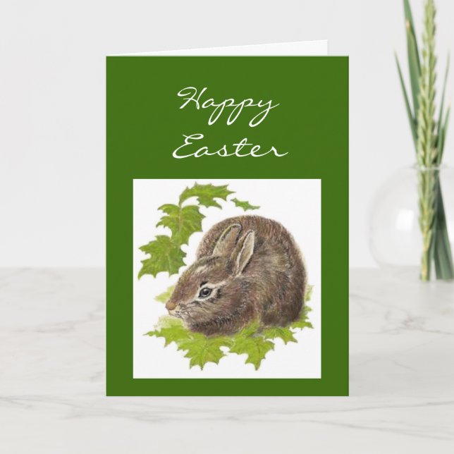 Cartes Pour Fêtes Annuelles Joyeux Lapin De Pâques Relax Renouvellement Comme  (Devant)