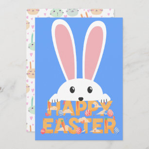 Cartes Pour Fêtes Annuelles Joyeux lapin lapin de Pâques