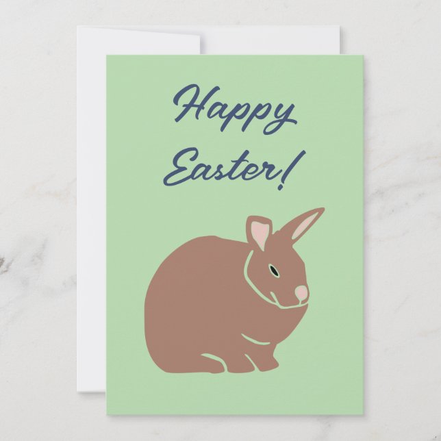 Cartes Pour Fêtes Annuelles Joyeux lapin lapin de Pâques (Devant)