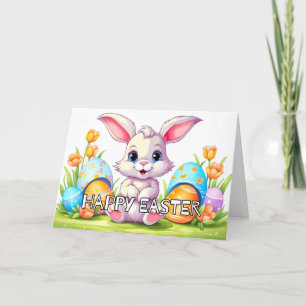Cartes Pour Fêtes Annuelles Joyeux lapin lapin de Pâques