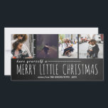 Cartes Pour Fêtes Annuelles Joyeux Little Christmas Four Photo Chalkboard<br><div class="desc">Joyeux Little Christmas Four Photo Chalkboard</div>