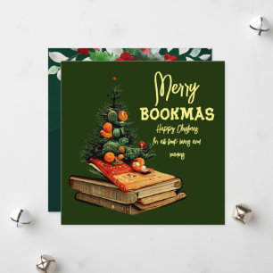 Cartes Pour Fêtes Annuelles Joyeux Livrêmas - Arbre de livres de Noël
