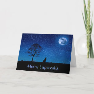 Cartes Pour Fêtes Annuelles Joyeux Lupercalia (loup)