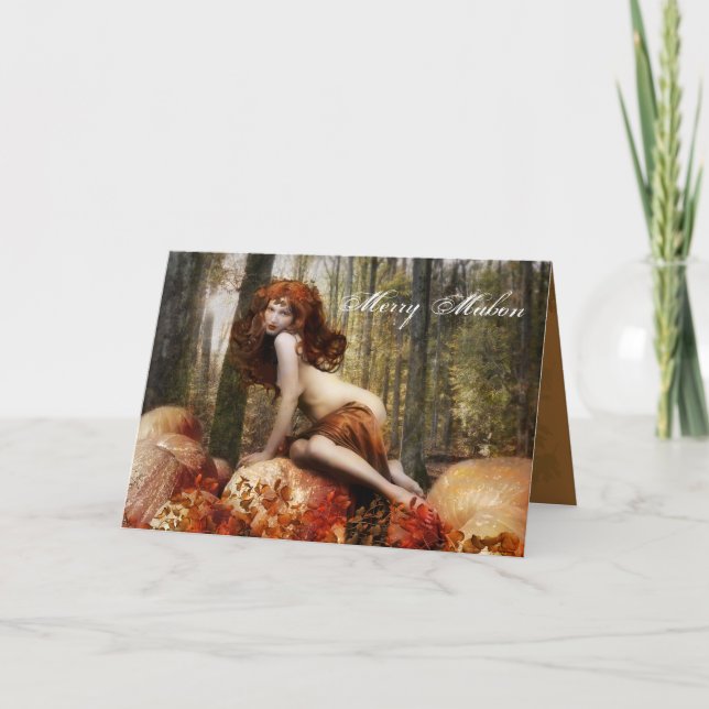 Cartes Pour Fêtes Annuelles Joyeux Mabon (Devant)