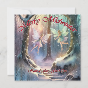 Cartes Pour Fêtes Annuelles Joyeux milieu de l'hiver, passez de bonnes fêtes