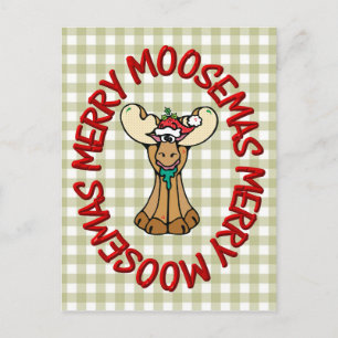 Cartes Pour Fêtes Annuelles joyeux moosemas orignal