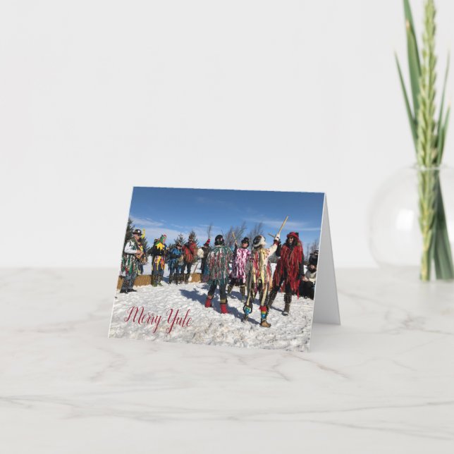 Cartes Pour Fêtes Annuelles Joyeux Morris Yule (Devant)