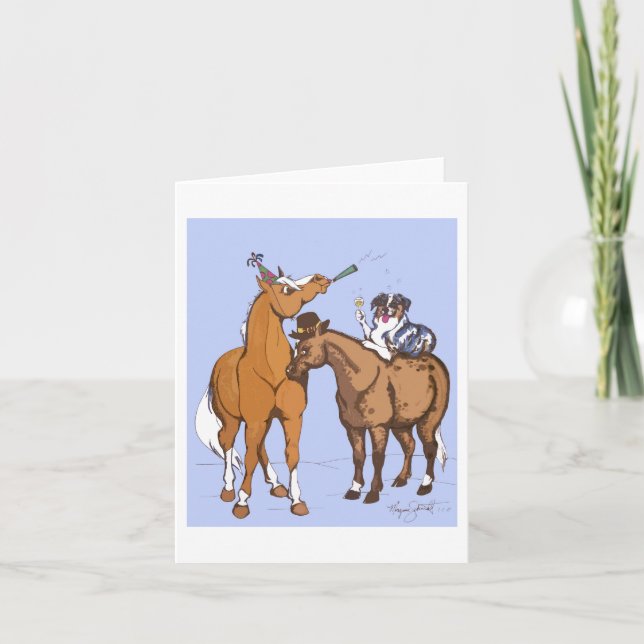 Cartes Pour Fêtes Annuelles Joyeux New Year Cards (Devant)