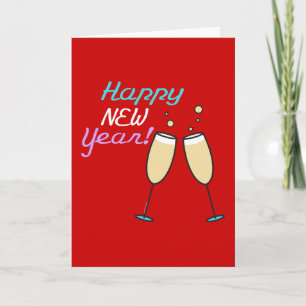 Cartes Pour Fêtes Annuelles Joyeux New Year Cards