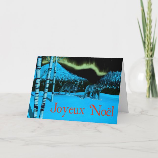 Cartes Pour Fêtes Annuelles Joyeux Noё l - Patrouille de nuit (Devant)