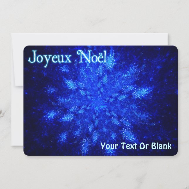 Cartes Pour Fêtes Annuelles Joyeux Noё l - Snowburst (Devant)