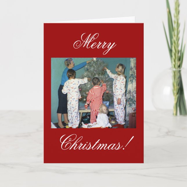 Cartes Pour Fêtes Annuelles Joyeux, Noël ! (Devant)