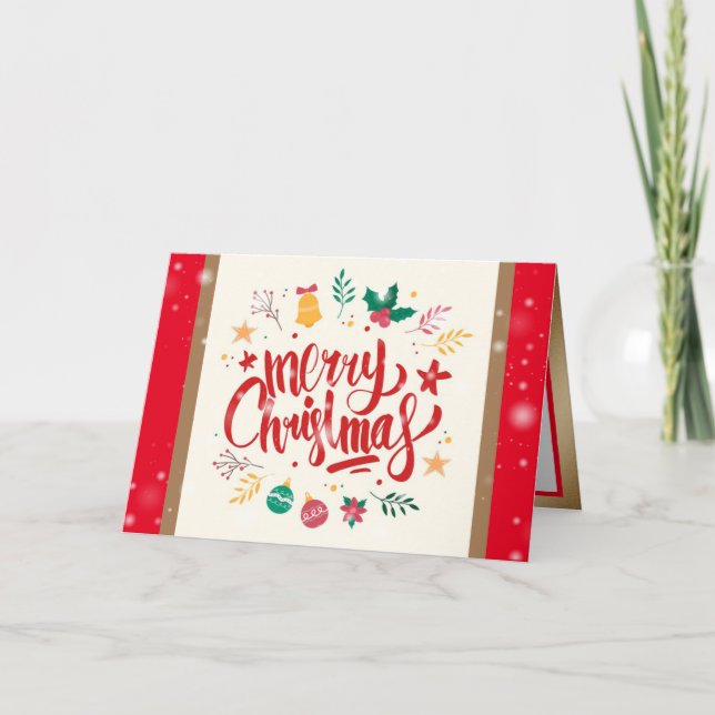 Cartes Pour Fêtes Annuelles Joyeux Noël (Devant)